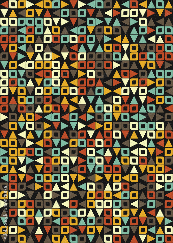 Obraz premium Abstract Geometric Pattern generative computational art illustration