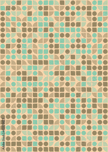 Abstract Geometric Pattern generative computational art illustration