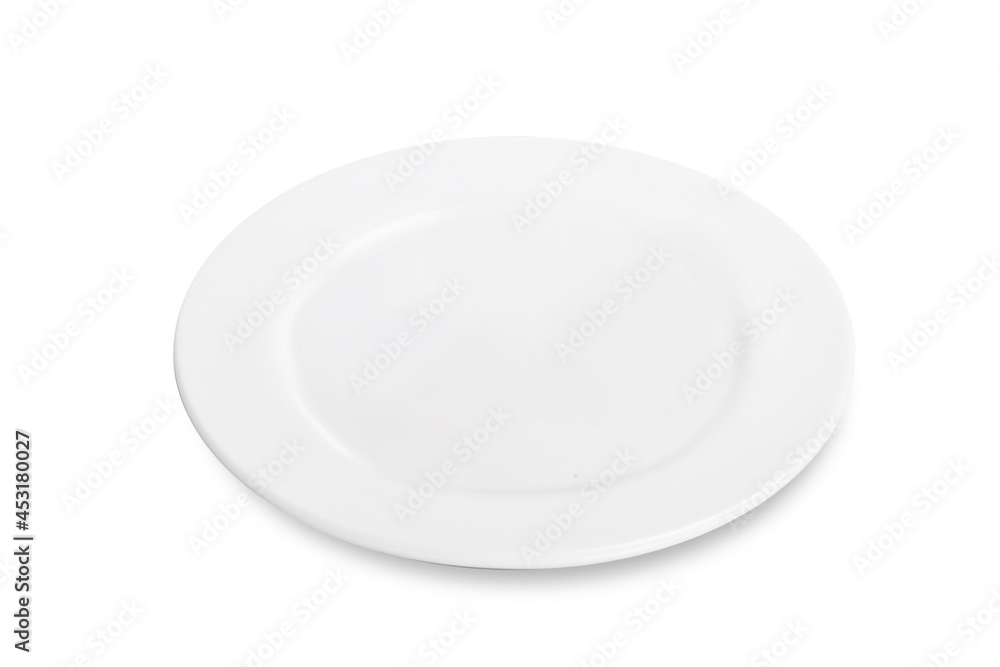 Empty plate isolated on a white background Empty plate isolated on a white background