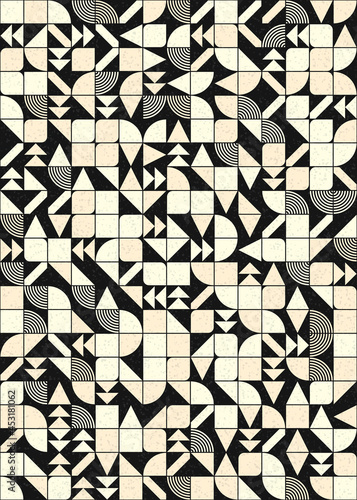 Abstract Geometric Pattern generative computational art illustration