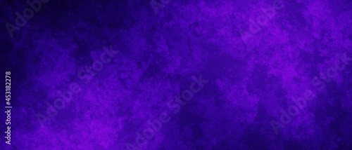 Abstract purple background with shaded edges. Marbled noisy texture.