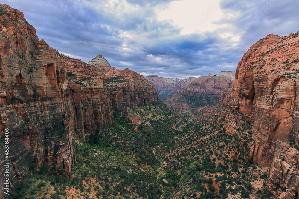 Views of Zion National Park in California