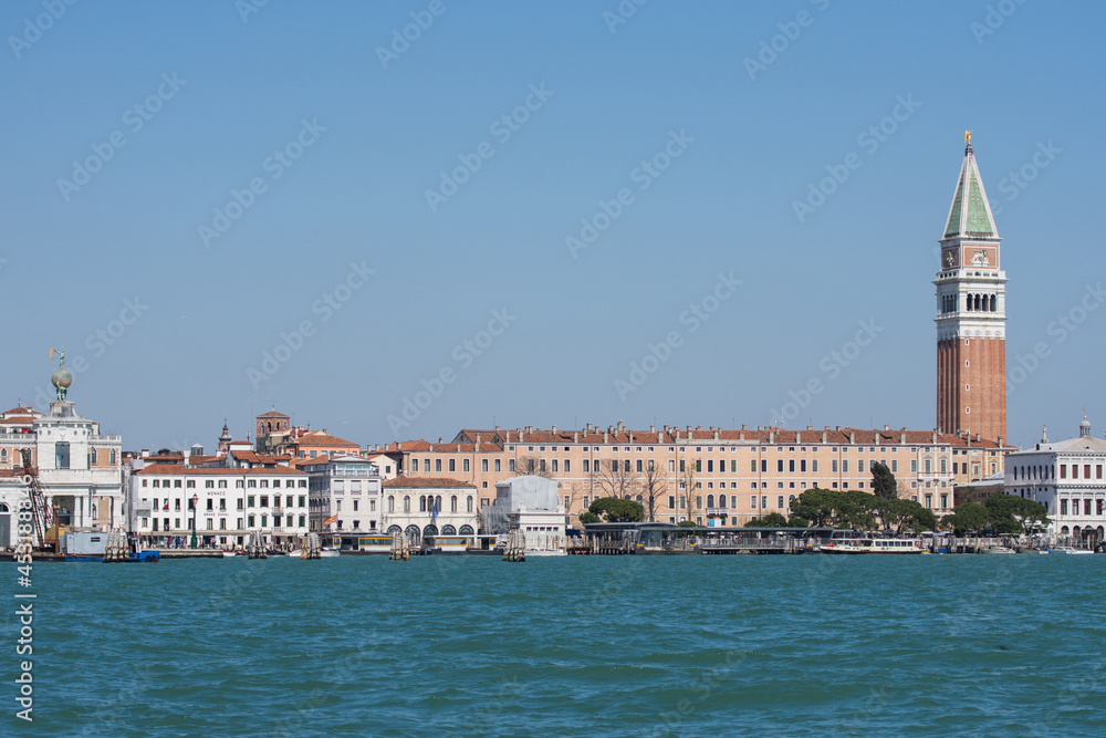 Fototapeta premium Doge's Palace and Campanile di San Marco in Venice,Italy,2019