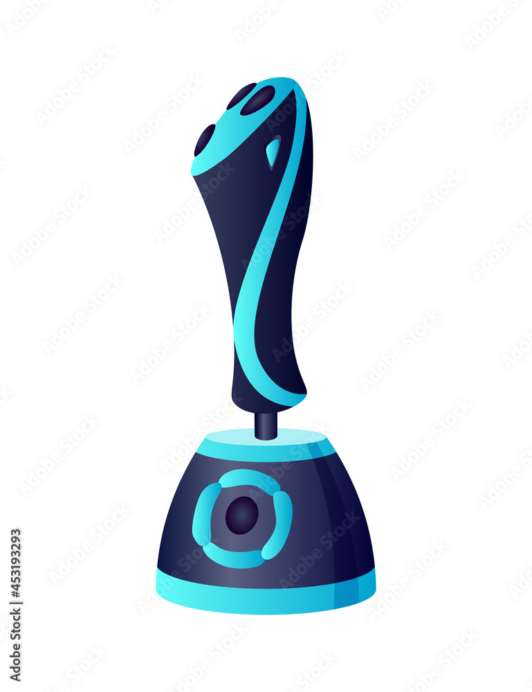 Gaming equipment. Playing joystick for gaming entertainment. E-sport accessorie. Element for gamer tournament or championship Gaming equipment. Playing joystick for gaming entertainment. E-sport accessorie. Element for gamer tournament or championship