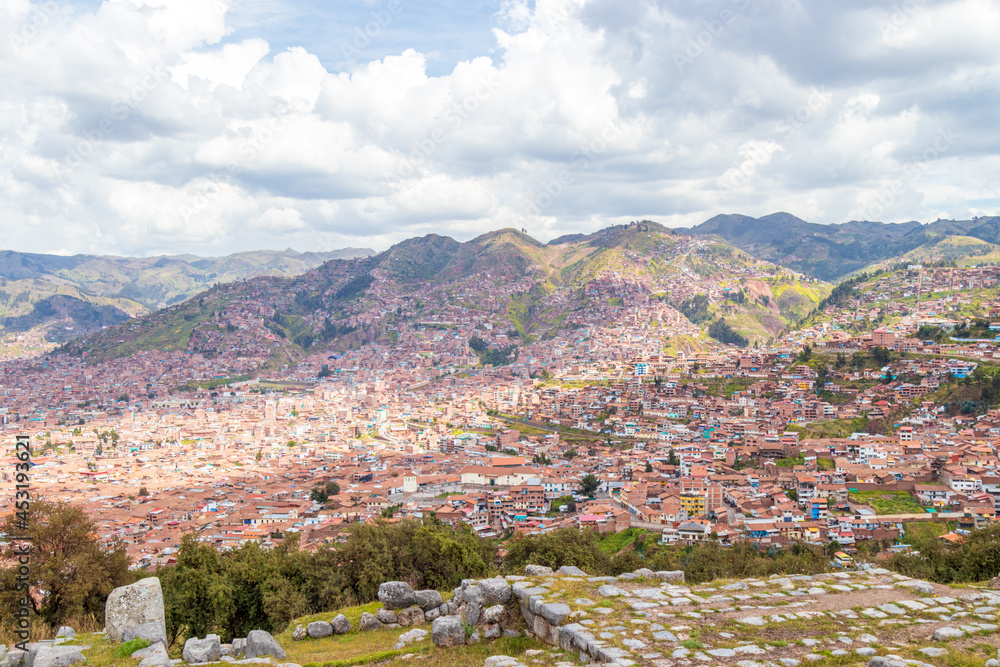 Panoramic view of the city of Cuzco.