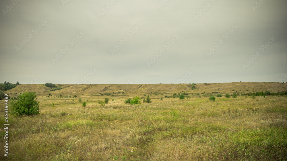 summer landscape in the wild Russian hinterland