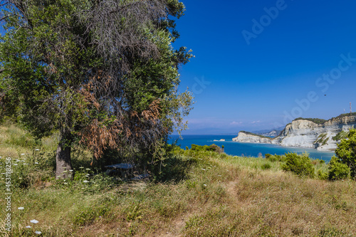 View from Cape Drastis at the northwest tip of Greek Island of Corfu