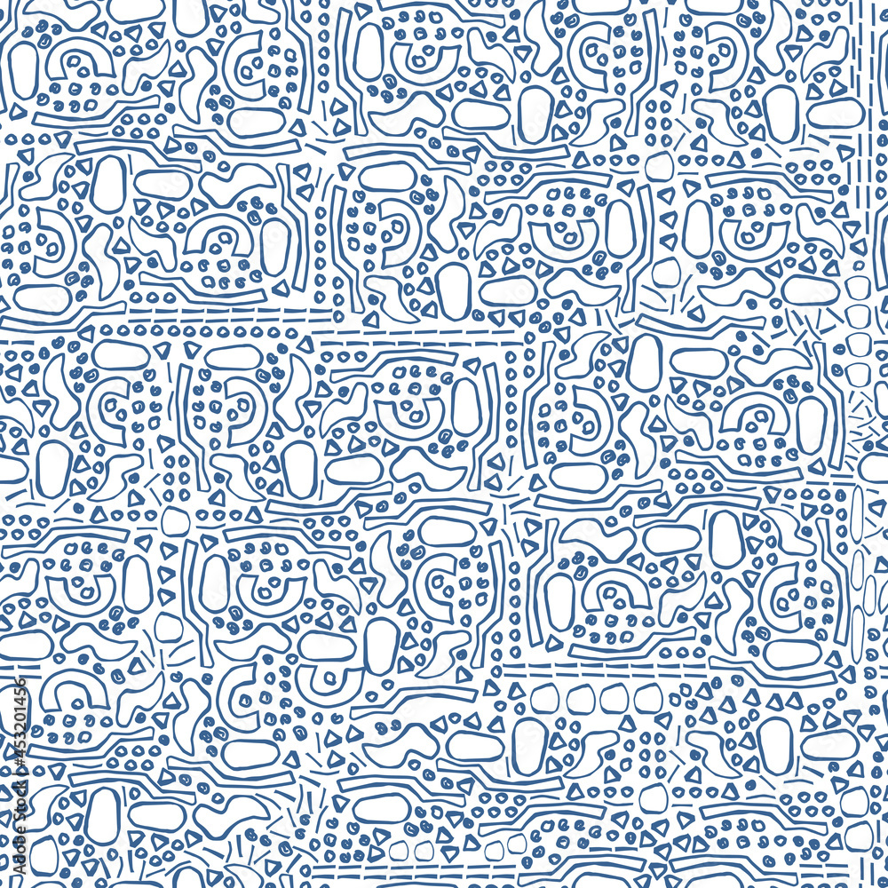 vector seamless pattern Abstract Modern Shapes . Simple geometric pattern with different figures. Artistic folk shapes. vector seamless pattern Abstract Modern Shapes . Simple geometric pattern with different figures. Artistic folk shapes.
