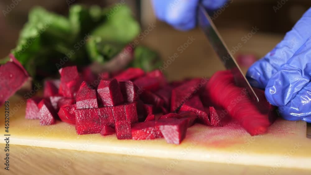 slicing beetroot for cold soup chilled beet soup slicing beetroot for cold soup chilled beet soup