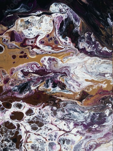 Marbled abstract art
