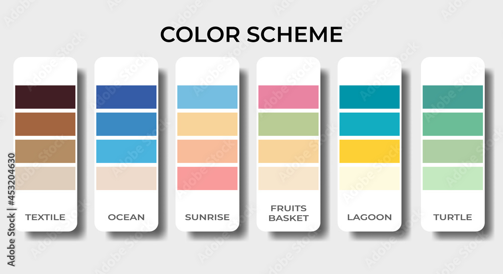 Vecteur Stock pastel color palettes pantone swatch sets | Adobe Stock