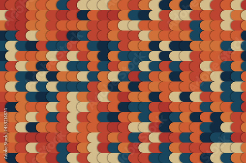 The Stained Glass Style Patterns, Fish Scales Fabric Patterns
