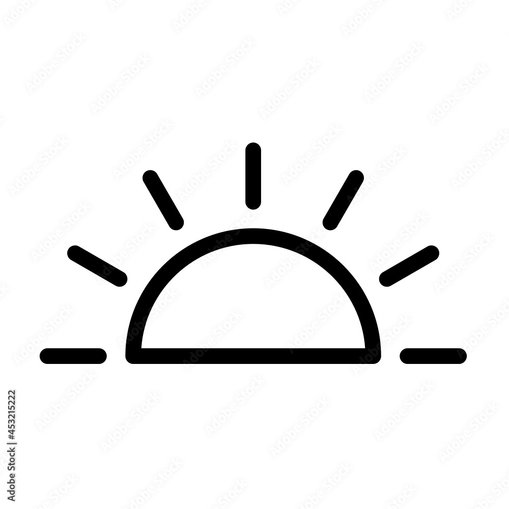 sun icon outline sun icon outline