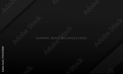 dark background with abstract lines on the top left and bottom right for covers, banners, posters, billboards