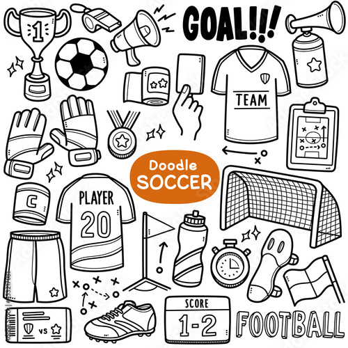 Soccer Doodle Illustration