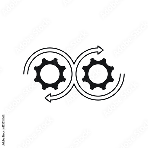 Development icon design isolated on white background vector illustration