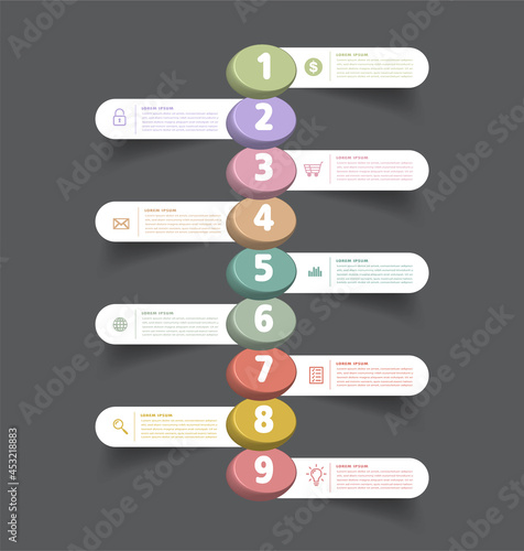 step up of business successful concept. stair infographic vector