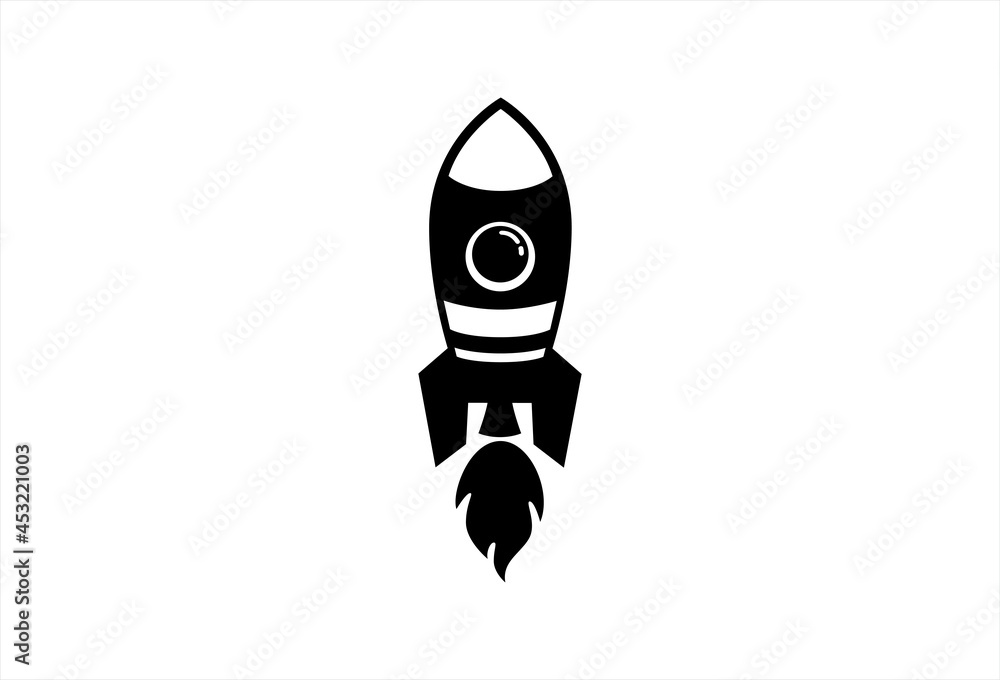 Rocket spaceship vector design. Rocket cartoon retro style illustration. Rocket spaceship vector design. Rocket cartoon retro style illustration.