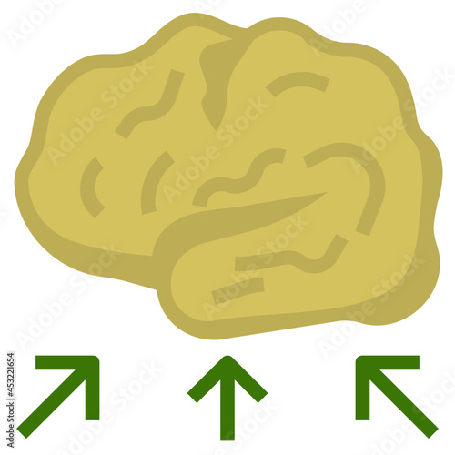 brain flat icon