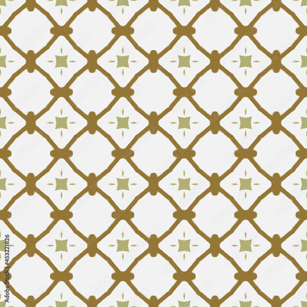 Naklejka premium Abstract seamless pattern with various shapes. Geometric pattern for fabric. Textile background.