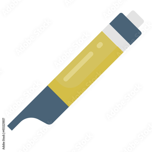 oil cartridge flat icon