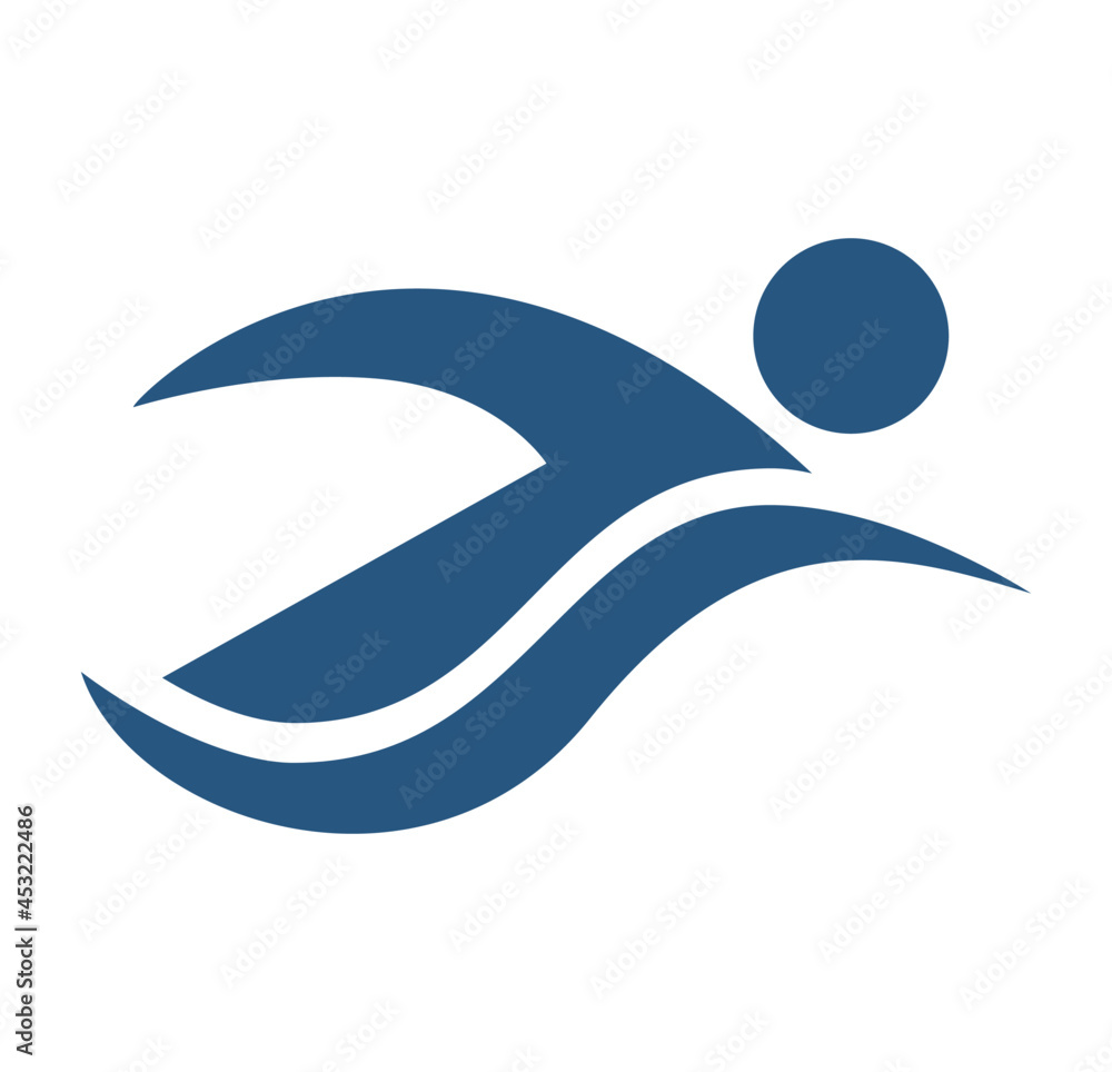 Swim logo vector design for Olympic Swim logo vector design for Olympic