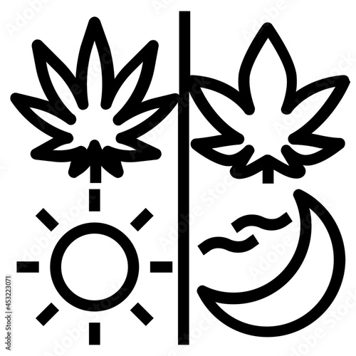 sativa outline icon
