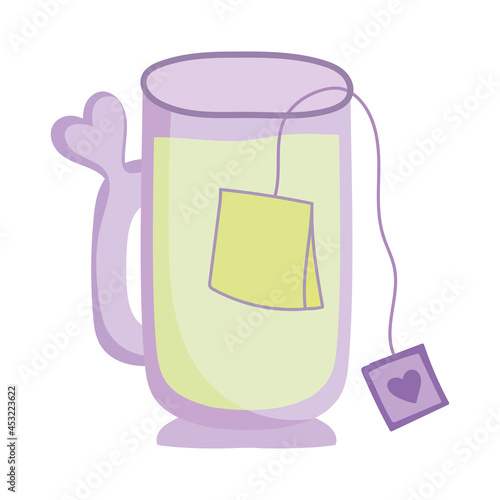 tea cup with tea bag