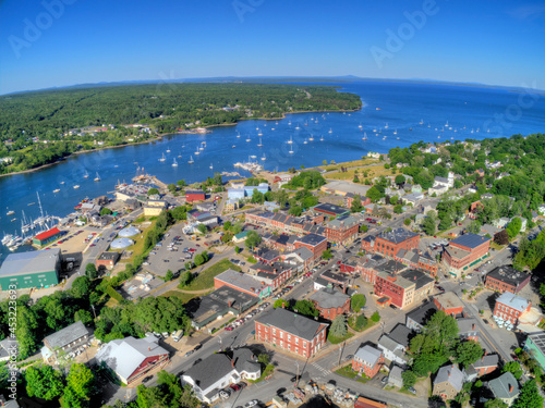 Belfast is a Small Town in Rural Maine during the Summer