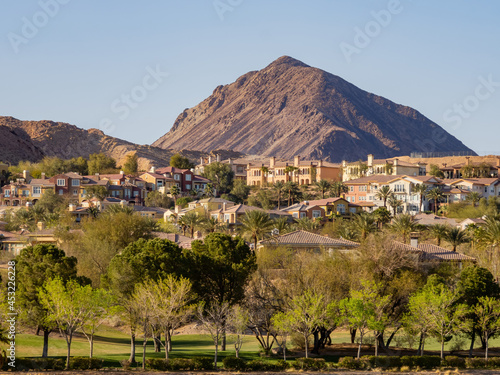 Canvas Print Sunny view of the Lake Las Vegas
