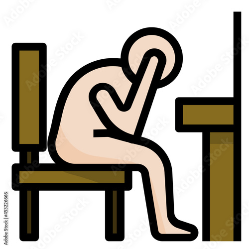 depression line icon