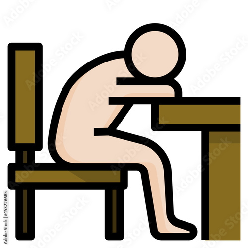 fatigue line icon