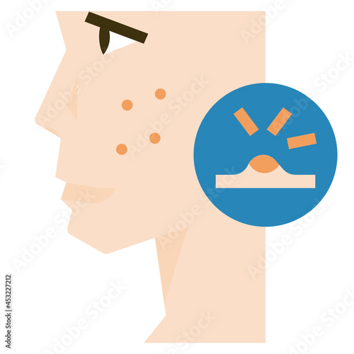 acne flat icon