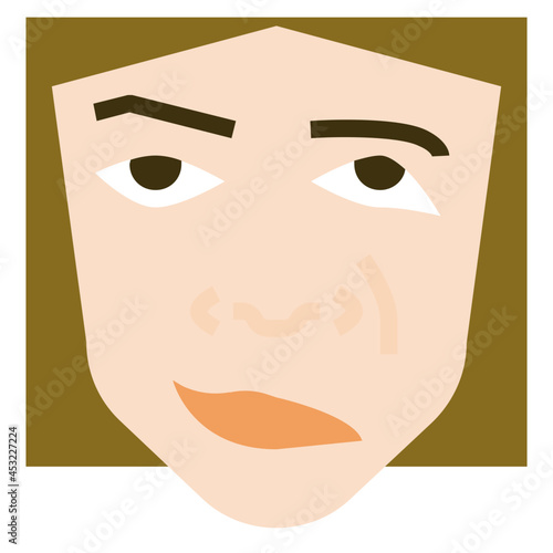 Bell's palsy flat icon