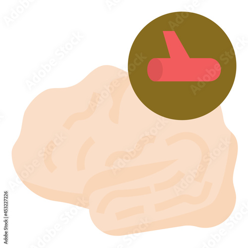 blood vessel flat icon
