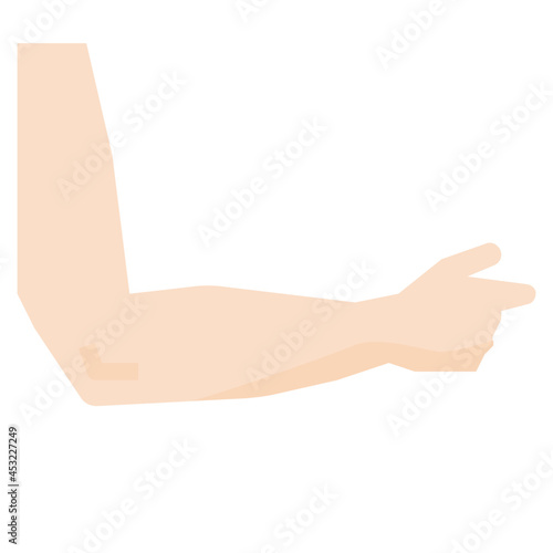 Elbow flat icon