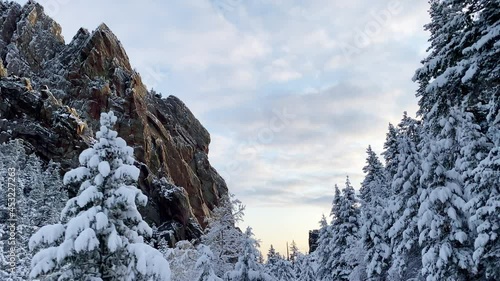 Wallpaper Mural Fresh snow covers the rugged landscape near Boulder Colorado Torontodigital.ca