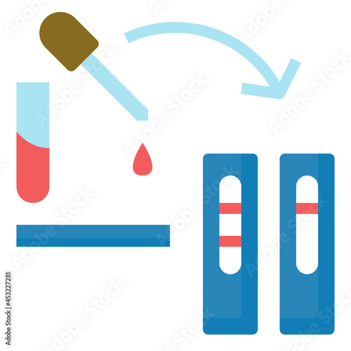 antigen test flat icon