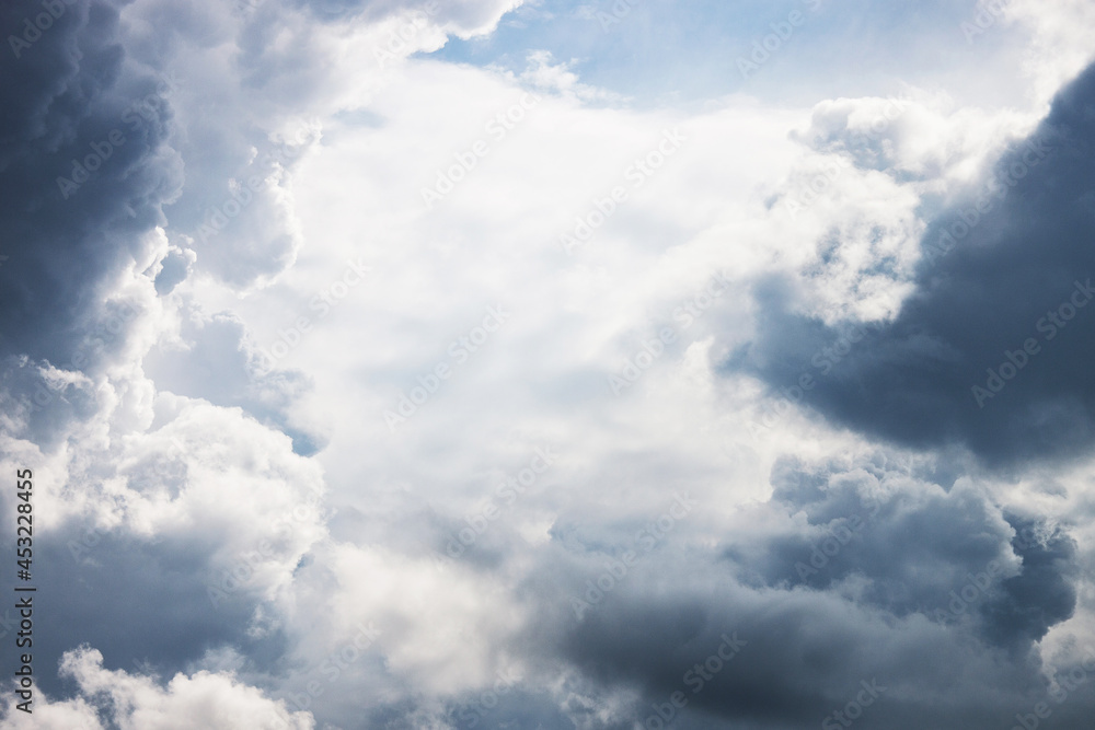 Cumulonimbus clouds on a clear sunny summer day. Cumulonimbus clouds on a clear sunny summer day.