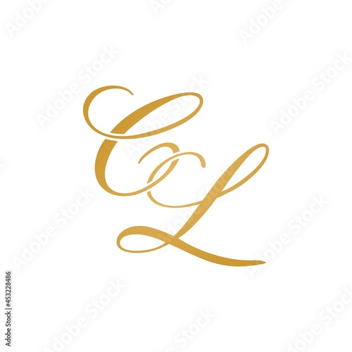 CL initial monogram logo