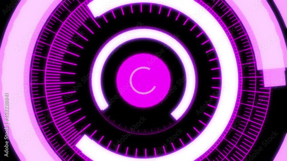 HUD Arc Audio Equalizer Radial Grids Purple VJ Loop Animation 10 HUD Arc Audio Equalizer Radial Grids Purple VJ Loop Animation 10