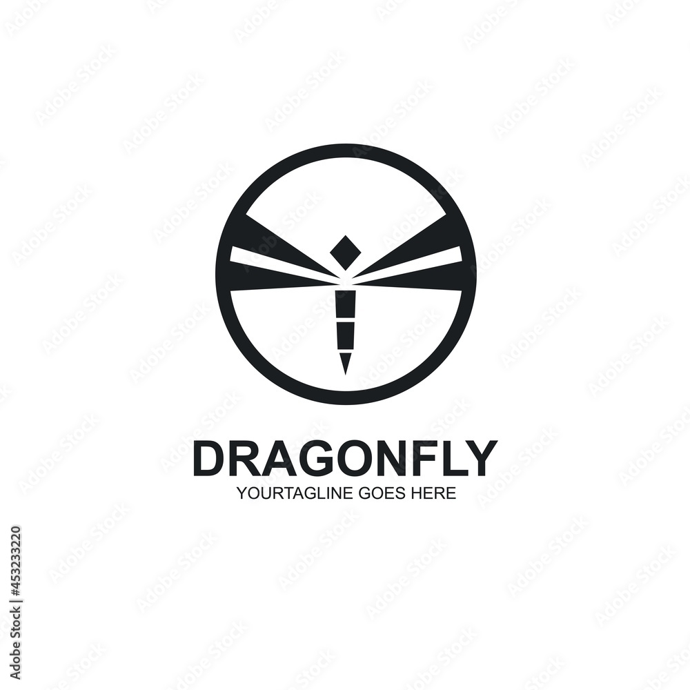 dragonfly icon vector concept design web dragonfly icon vector concept design web