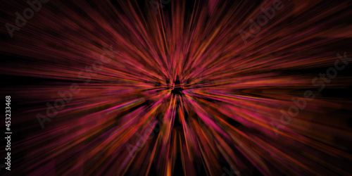 Colorful Explosion Background. pink and Yellow Explosive abstract texture on black background. Light colors Glowing Rays. burst of fireworks light