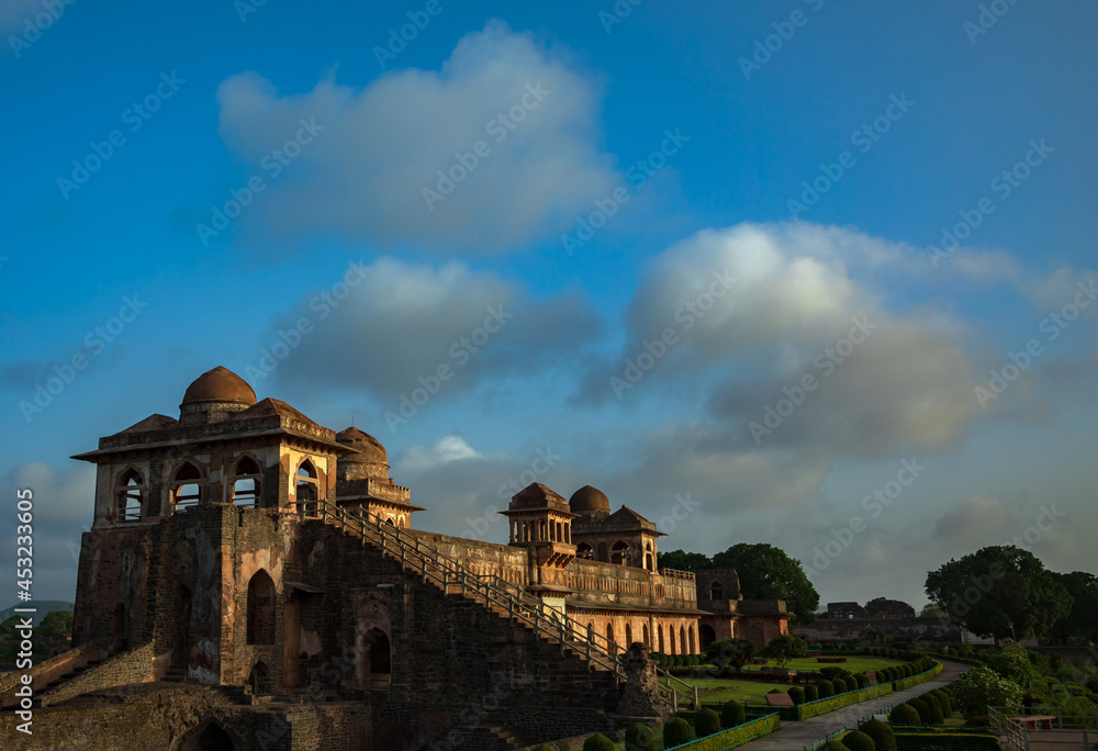 Jahaz Mahal Palace in Royal Complex, Mandu, Madhya Pradesh, India