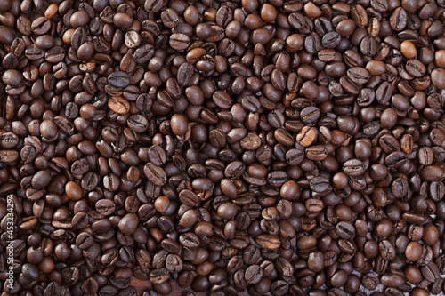 Fototapeta Naklejka Na Ścianę i Meble -  Roasted coffee beans background. High quality photo