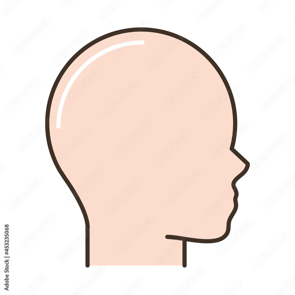 profile man head profile man head
