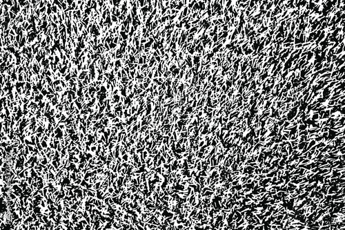 Grunge surface texture with noise, grain, dashes. Rough surface. Vector illustration. Overlay Template