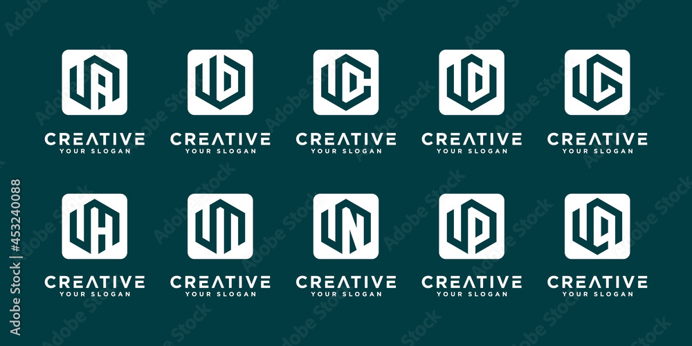 Set of abstract initial letter u and etc logo template. icons for business of luxury,elegant,simple. Set of abstract initial letter u and etc logo template. icons for business of luxury,elegant,simple.