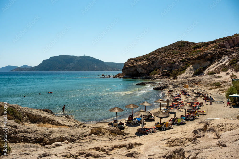 Obraz premium Panorama of Camel Beach on the south coast of Kos