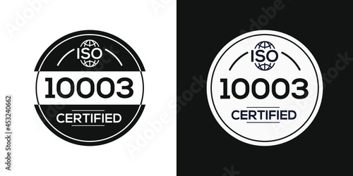 Creative (ISO 10003) Standard quality symbol, vector illustration.